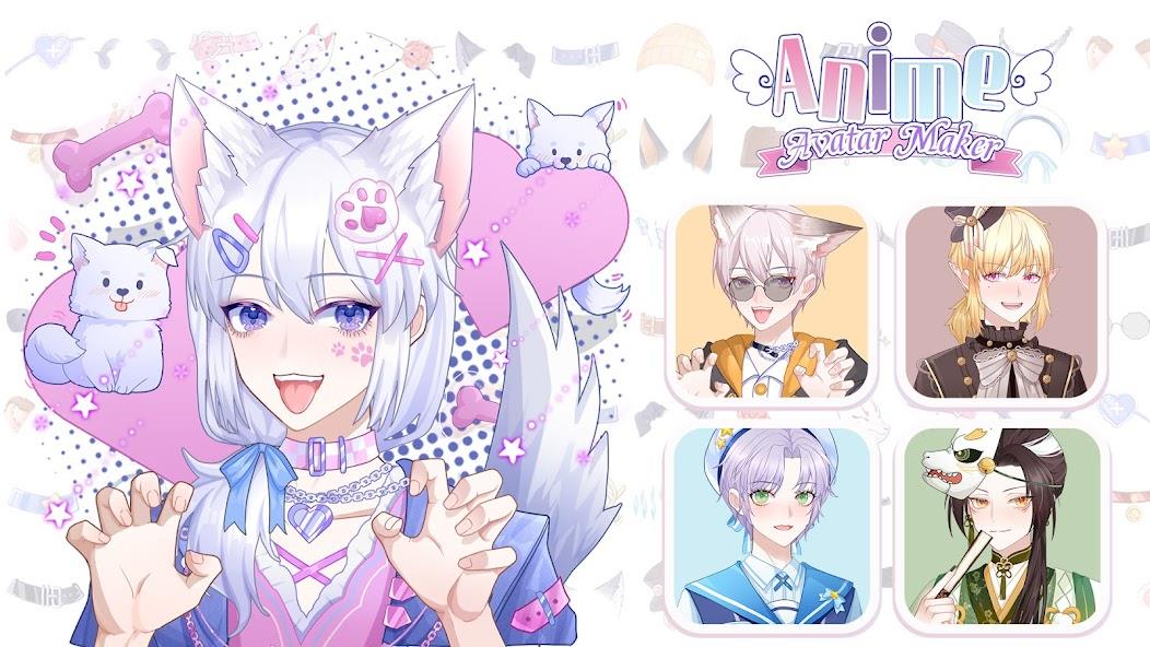 Anime Avatar Maker Creator Mod 螢幕截圖 0