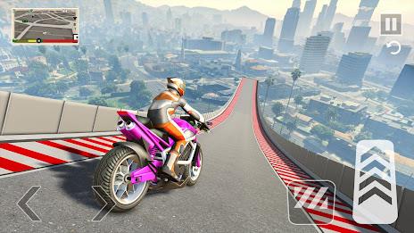 Mega Ramp Stunt Bike Games 3D 螢幕截圖 1