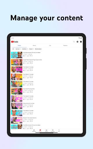 YouTube Studio Ekran Görüntüsü 0