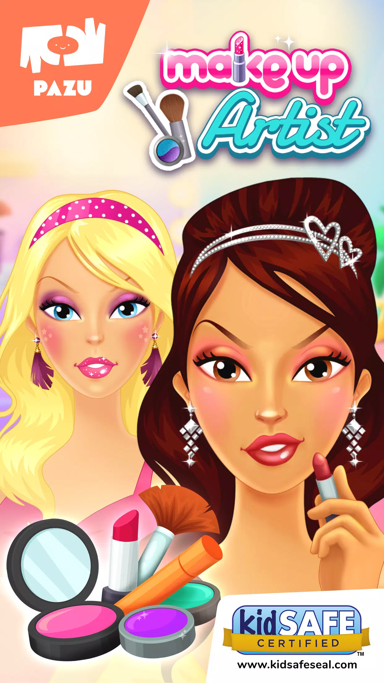 子供向けのメイクアップゲームとドレスアップゲーム スクリーンショット 0