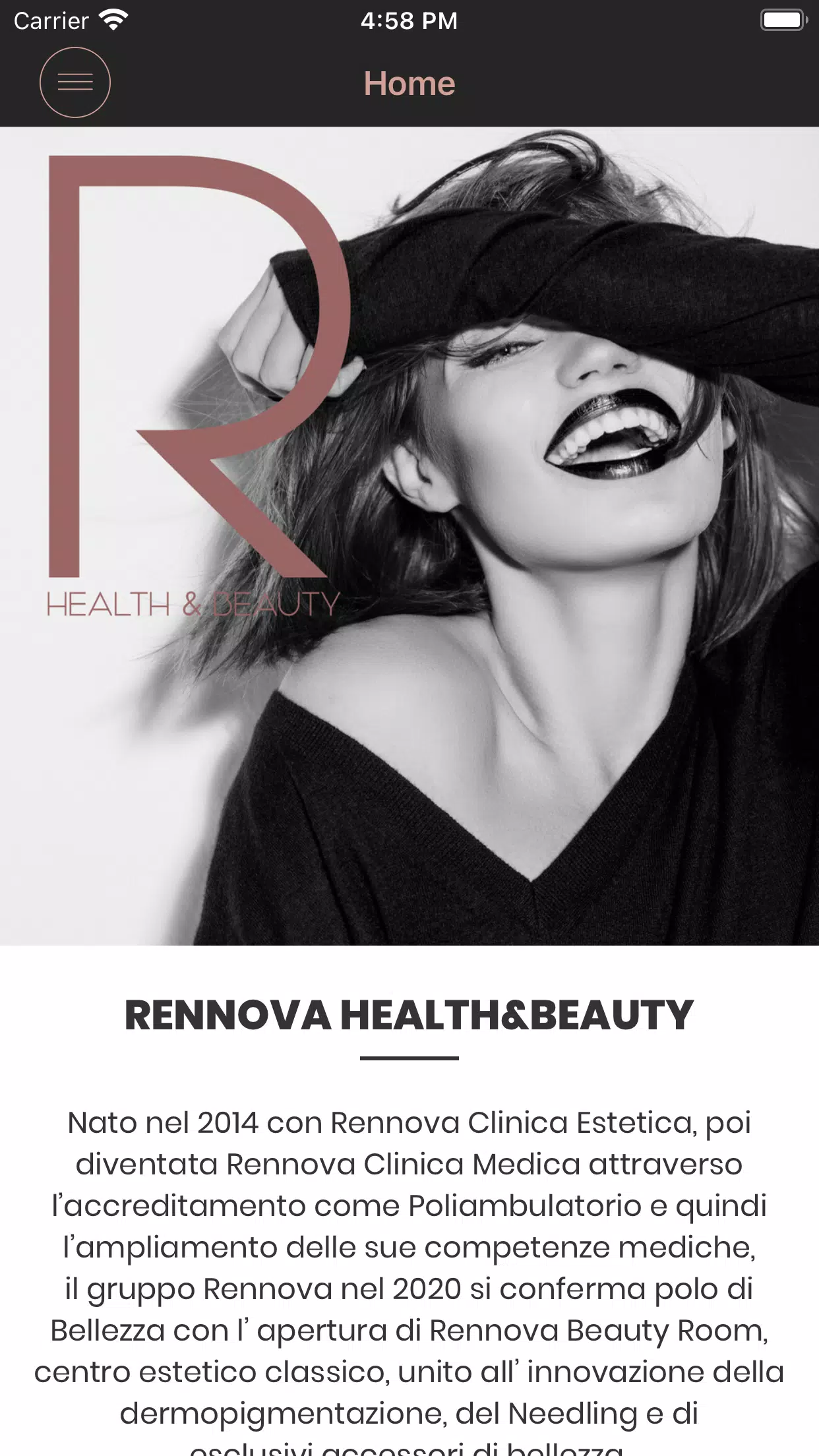 Schermata RENNOVA HEALTH & BEAUTY 1