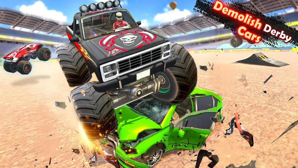 Demolition Derby Truck Stunts ภาพหน้าจอ 2