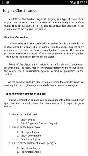 Automobile Engineering 螢幕截圖 2