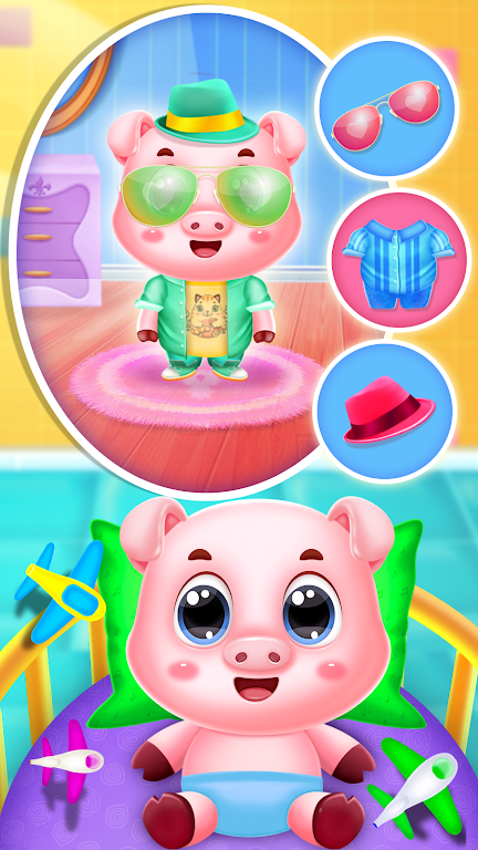 Pinky pig mom newborn Скриншот 3