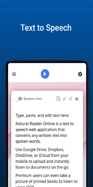 NaturalReader - Text to Speech स्क्रीनशॉट 0