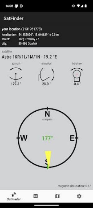 SatFinder 螢幕截圖 0