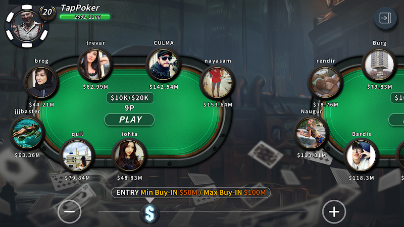 Tap Poker Social Edition Tangkapan skrin 1