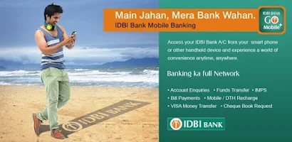 IDBI Bank GO Mobile+ Tangkapan skrin 0