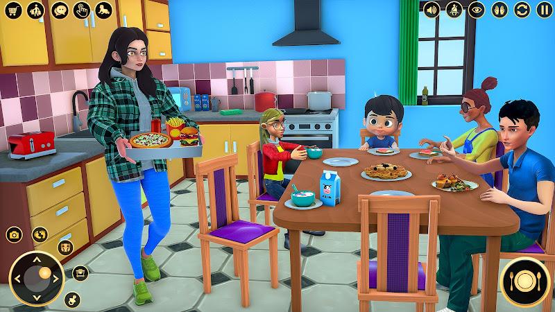 Pregnant Mom Family Game 3D Ekran Görüntüsü 1