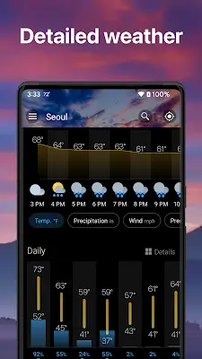 Weather & Widget - Weawow Ảnh chụp màn hình 3