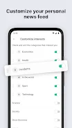 Schermata fresh - Daily news break app 1