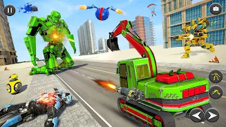 Robot Truck Car Transform Game Ảnh chụp màn hình 2