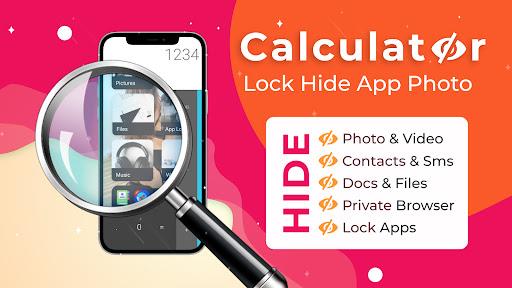 Calculator Lock Hide App Photo Capture d'écran 3