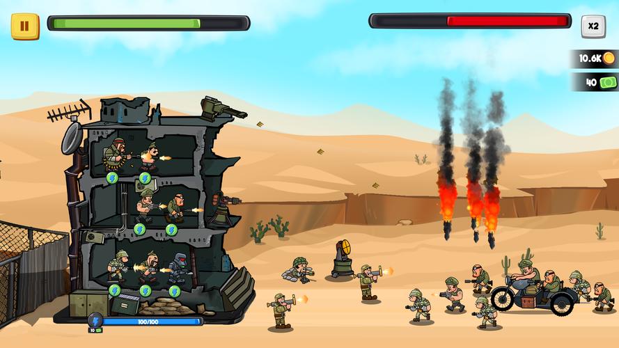 World War Army Defense: TD WW2 Captura de tela 2