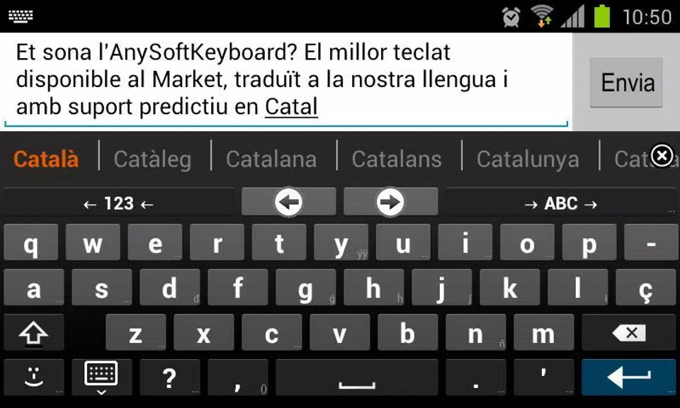 Catalan for AnySoftKeyboard 螢幕截圖 1