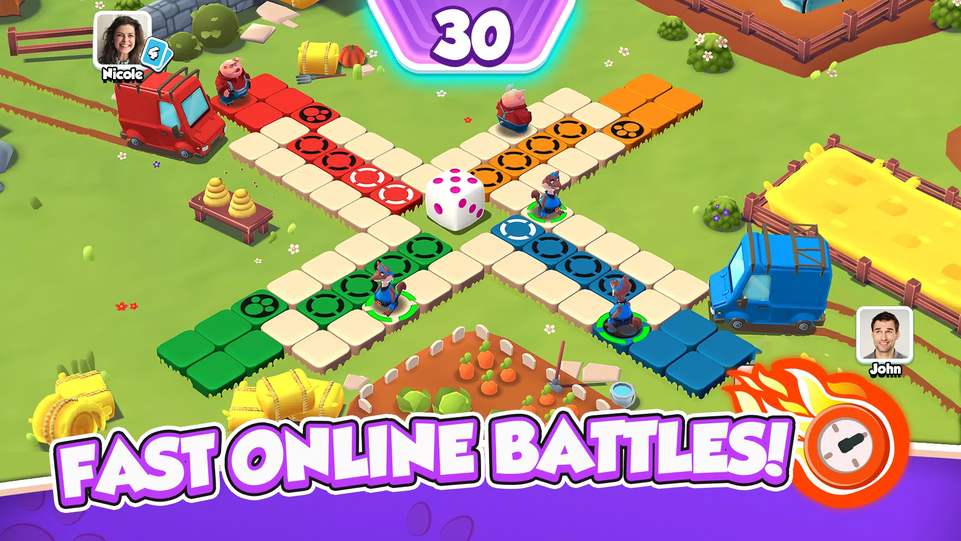 Ludo: Animal Heroes Captura de tela 0