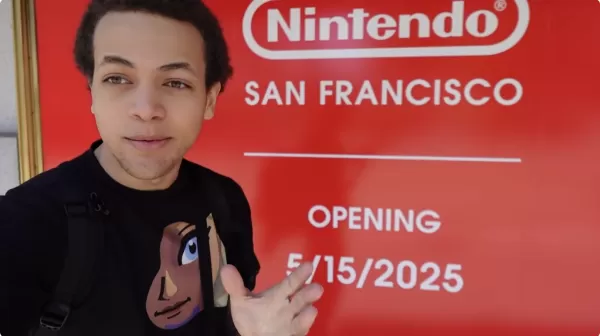 Camper ждет Switch 2 в магазине Nintendo в Сан -Франциско, прежде чем он откроется