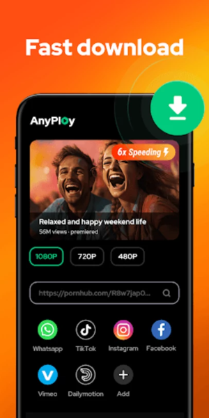 Video Player - AnyPlay স্ক্রিনশট 0