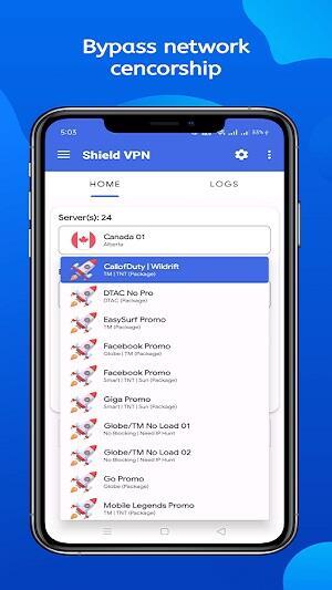 Shield VPN Mod ဖန်သားပြင်ဓာတ်ပုံ 2