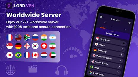 Lord VPN - Fast And Secure Schermafbeelding 2