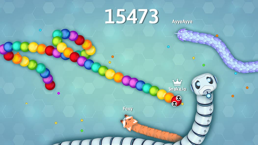 Snake.io - Fun Snake .io Games Mod Ảnh chụp màn hình 1