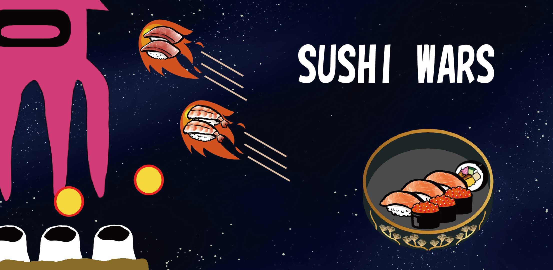 SUSHI WARS - easy shooter game- 螢幕截圖 0