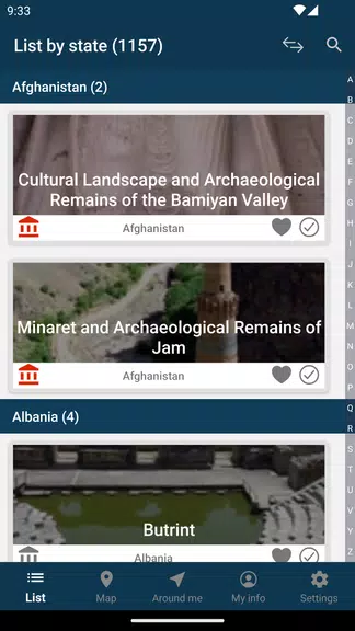 World Heritage - UNESCO List 螢幕截圖 2