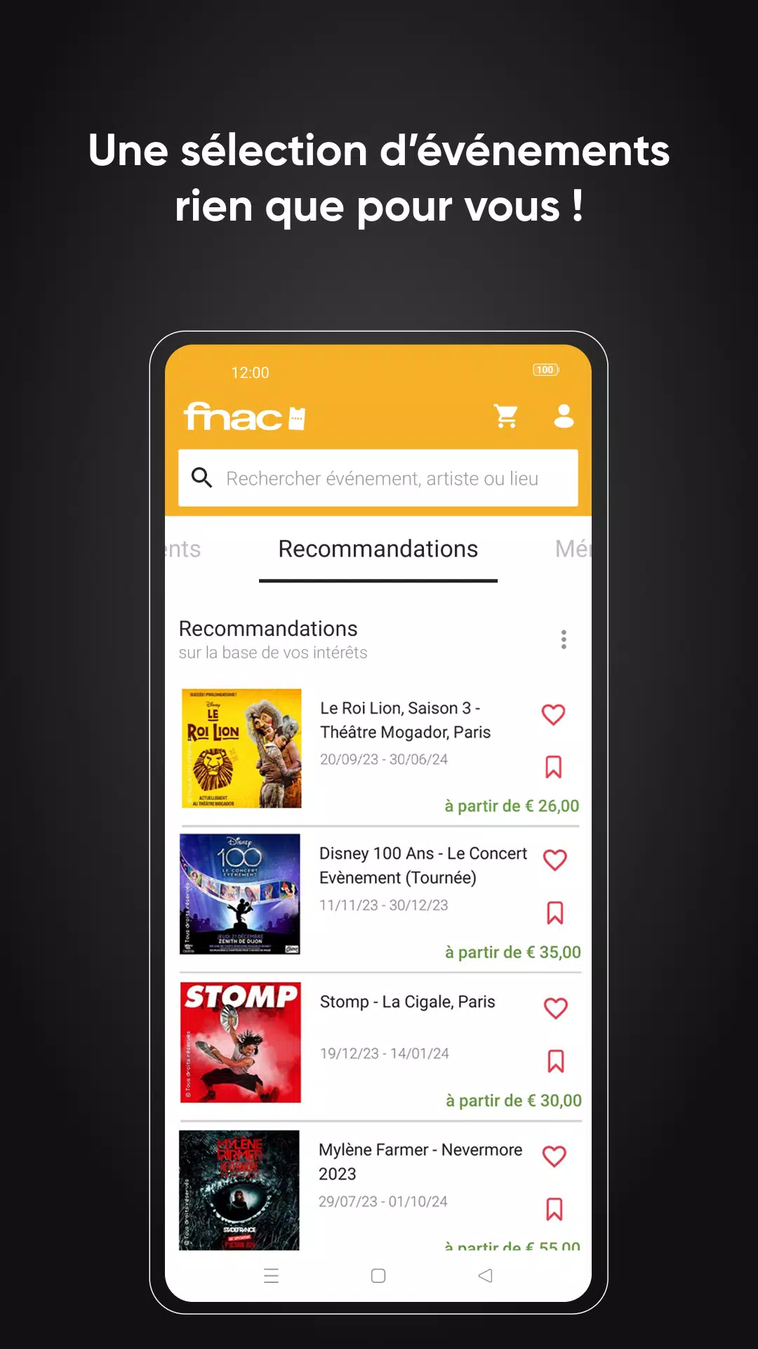 Fnac Spectacles 螢幕截圖 1