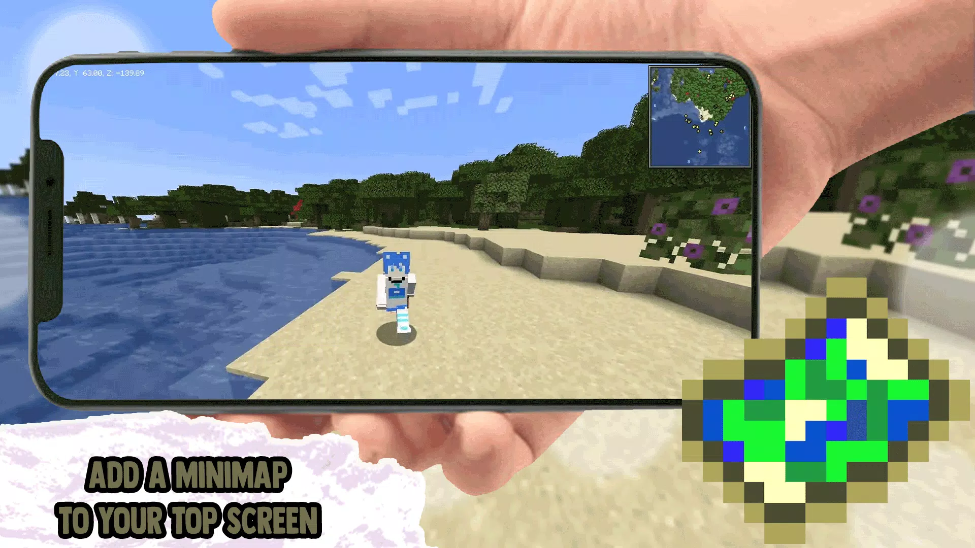 Schermata Minimap Mod Addons for MCPE 3