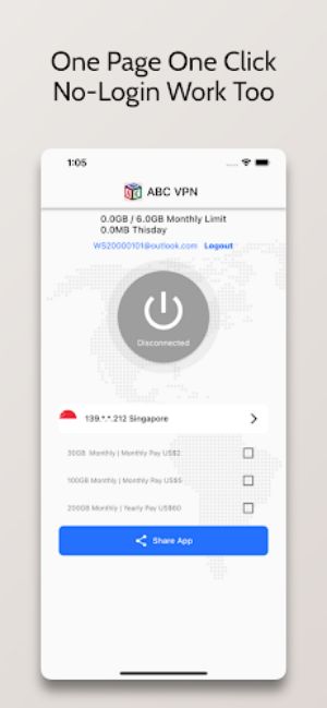 ABC VPN - Very Easy Good VPN Schermafbeelding 0