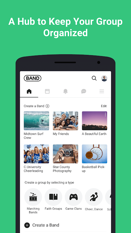 BAND - App for all groups स्क्रीनशॉट 0