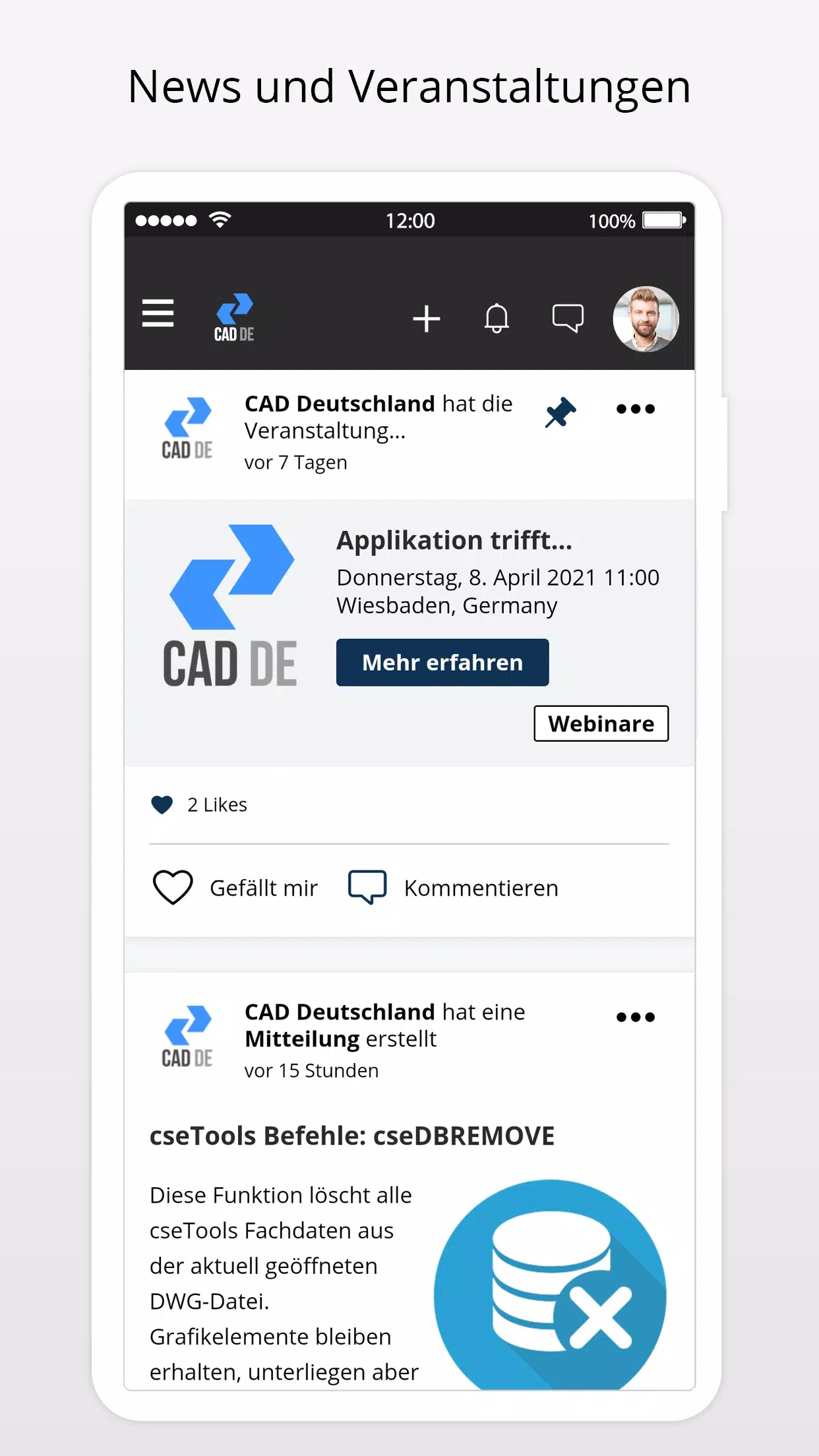 CAD DEUTSCHLAND - BricsCAD Community 스크린샷 0