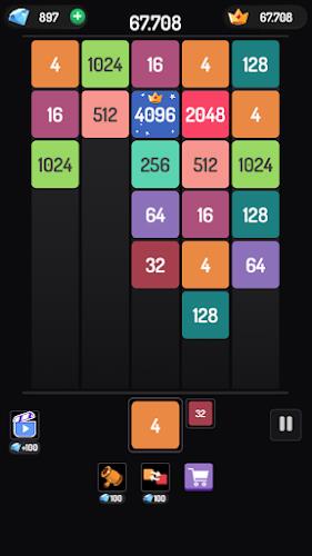 X2 Blocks - 2048 Merge Game স্ক্রিনশট 0