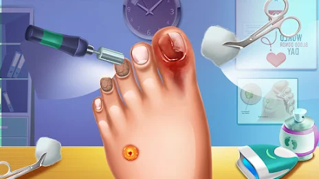 Foot Doctor ASMR Offline Games Captura de tela 3