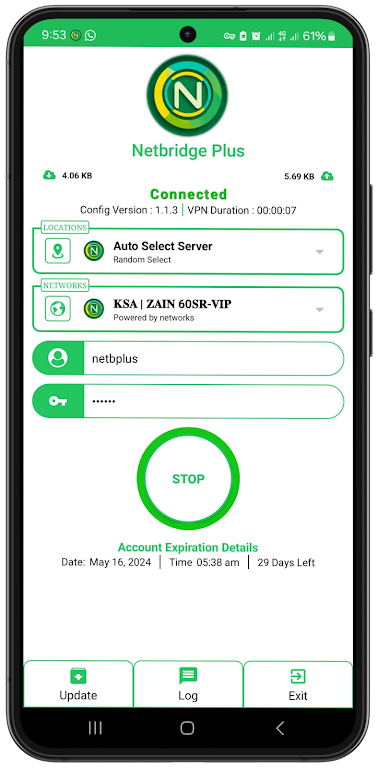 Schermata Netbridge Plus VPN 0