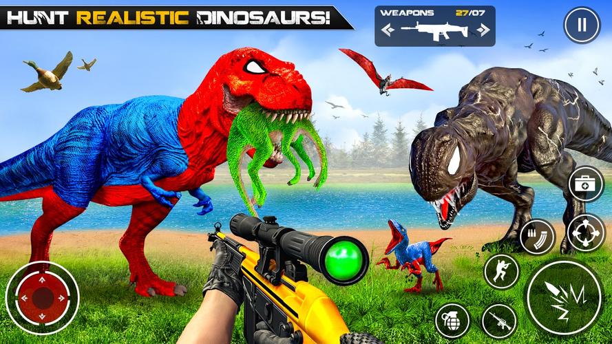 Dinosaur Hunting Gun Games 螢幕截圖 2