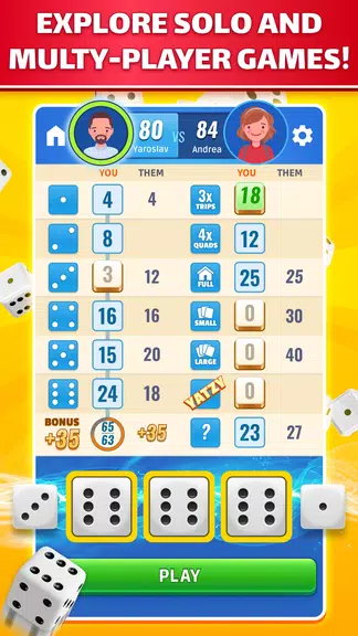 Yatzy: Dice Game Online Скриншот 1