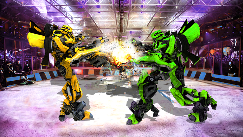 Futuristic Robot City Fighting 3D Game Tangkapan skrin 0