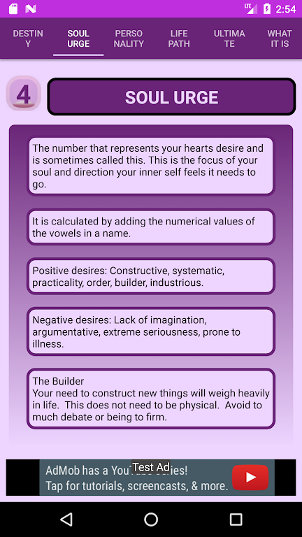 Pythagorean Numerology Calculator স্ক্রিনশট 3