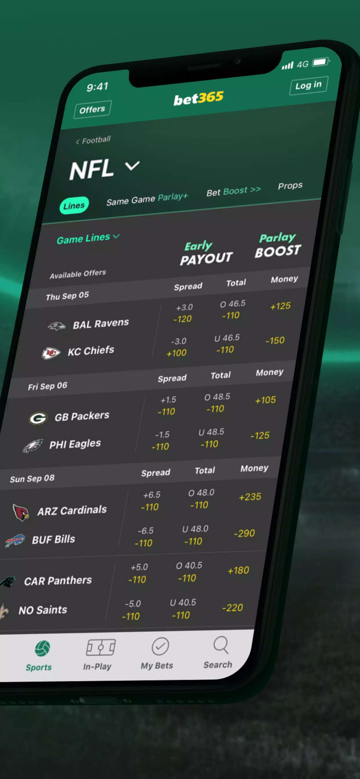 bet365體育投注 螢幕截圖 1