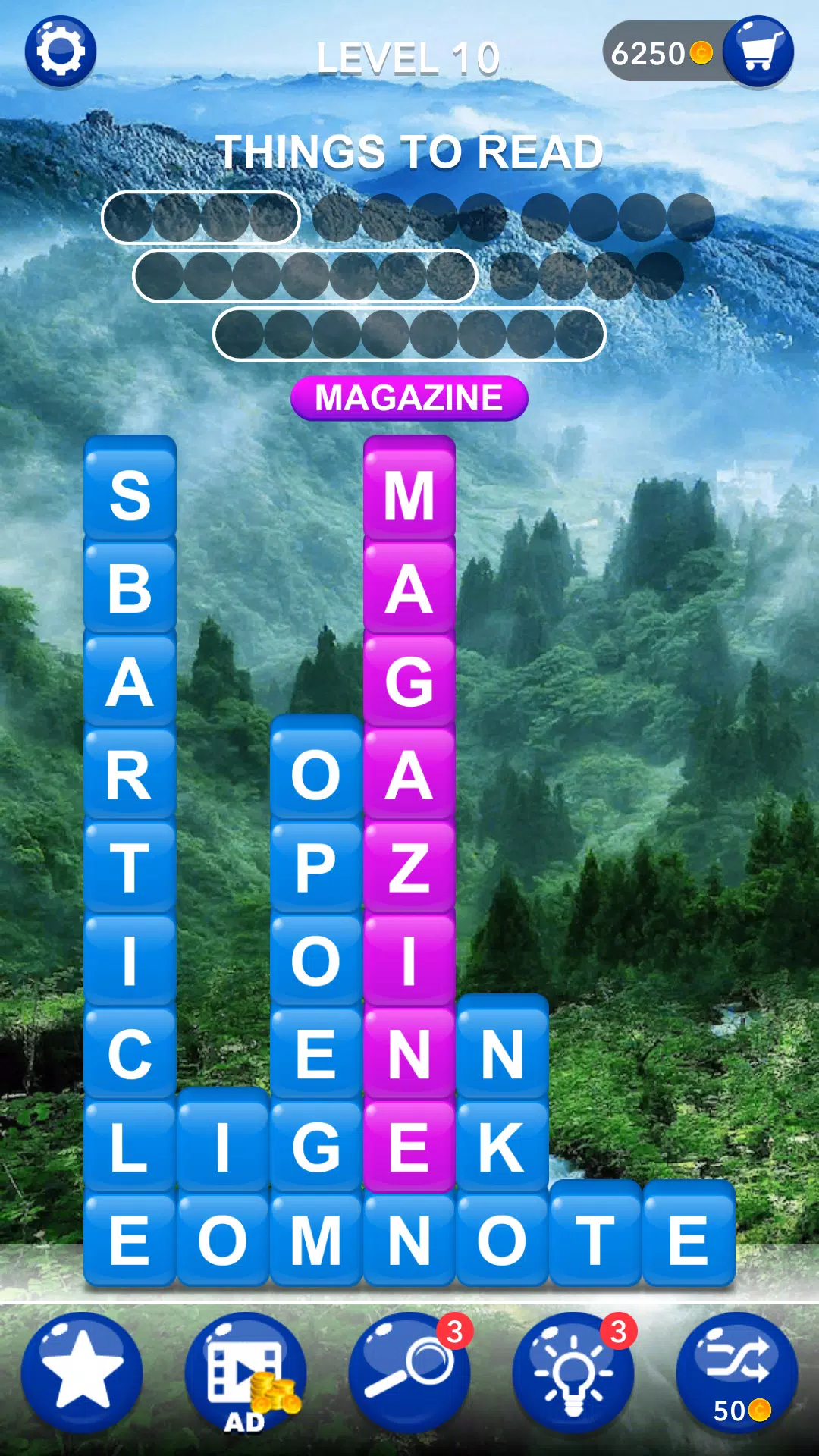 Word Tiles :Hidden Word Search Screenshot 1