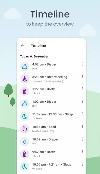 Baby Tracker: Sleep & Feeding Captura de pantalla 2