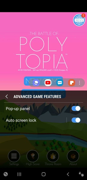 Samsung Game Tools Captura de tela 0