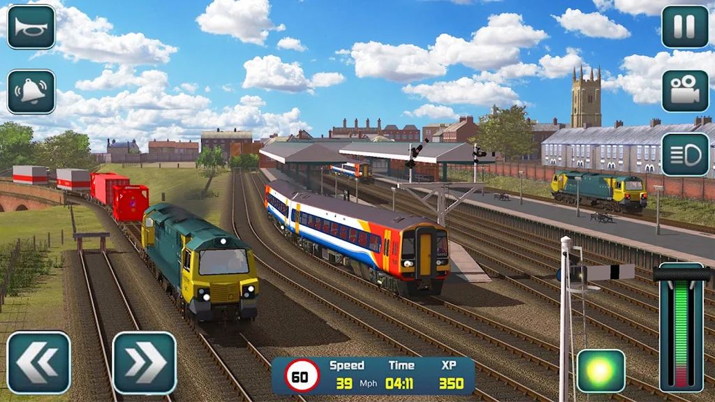 Euro Train Driver Train Games ภาพหน้าจอ 3