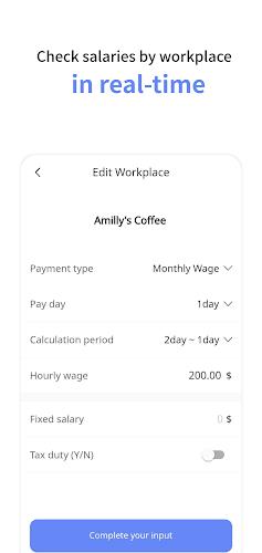 Gig-work schedule,wage manager Ảnh chụp màn hình 1