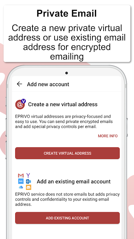 EPRIVO Encrypted Email & Chat 螢幕截圖 2