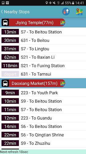 Schermata Keelung Bus Timetable 1