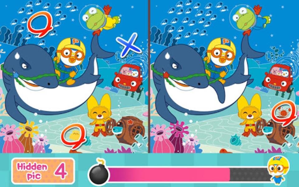 Pororo Hidden Catch Schermafbeelding 1