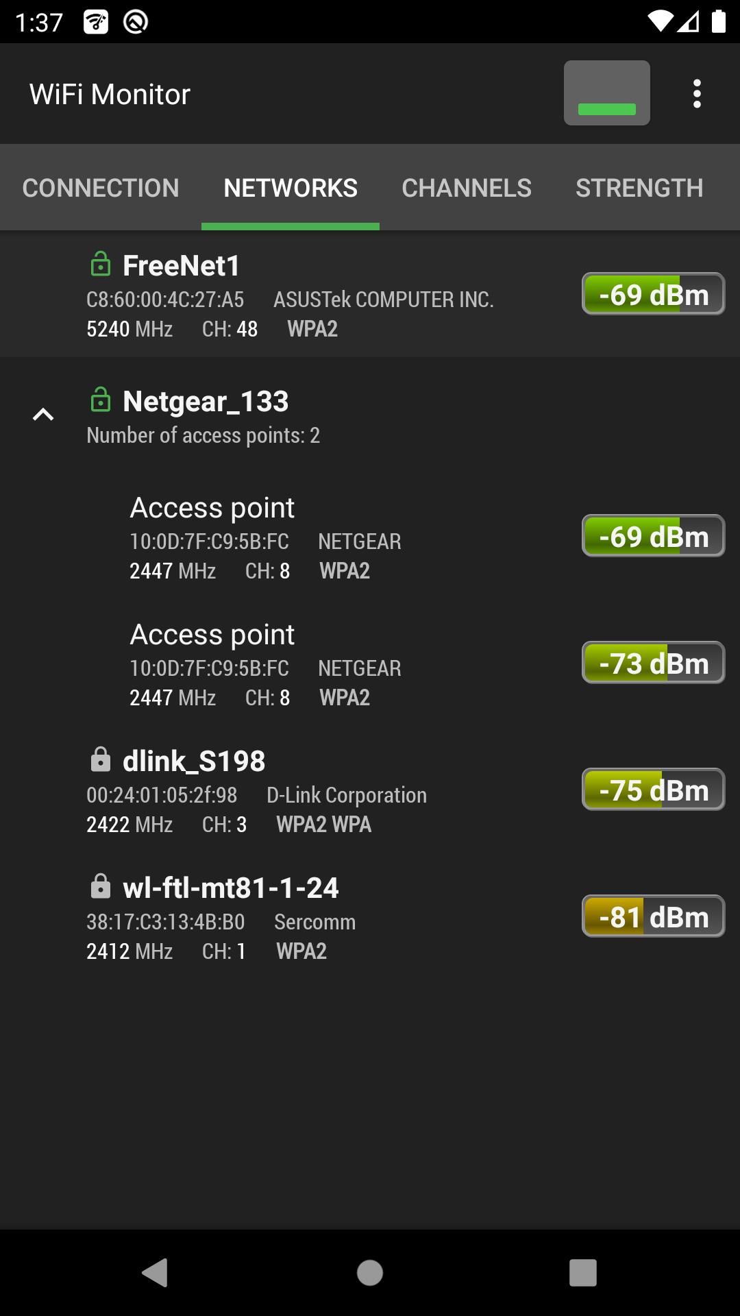 WiFi Monitor: network analyzer Schermafbeelding 2