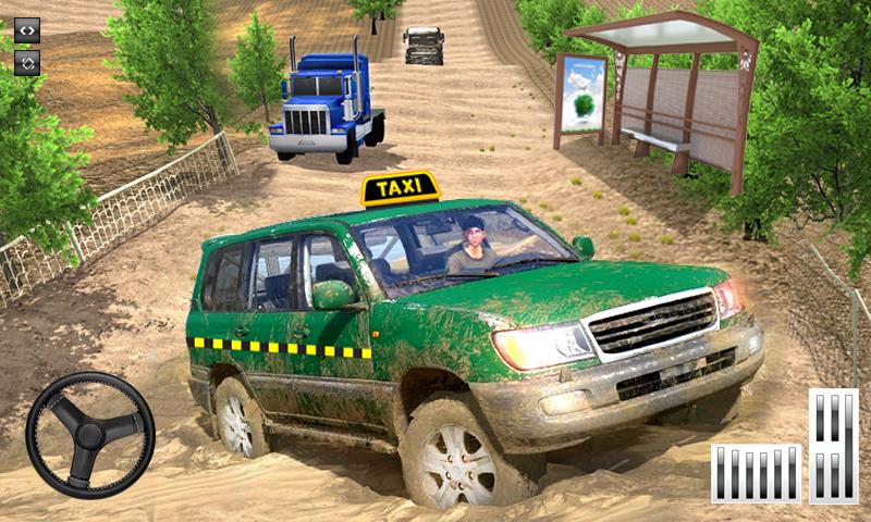 Offroad Mountain Car Simulator: Taxi Driving 2021 Ekran Görüntüsü 0